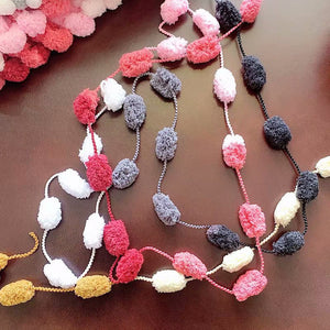 Winter DIY geflochtenes grobes Perlengarn