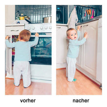 Laden Sie das Bild in den Galerie-Viewer, Bequee Magnetische unsichtbare Schrank-und Schubladensicherung, Weiß, 4 Stücke
