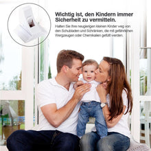 Laden Sie das Bild in den Galerie-Viewer, Bequee Magnetische unsichtbare Schrank-und Schubladensicherung, Weiß, 4 Stücke
