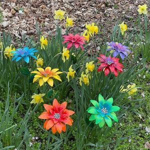 Gartendekoration Metall Blumen