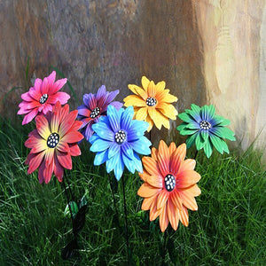 Gartendekoration Metall Blumen
