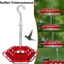 Laden Sie das Bild in den Galerie-Viewer, Hängende rote sechseckige Kolibri-Fütterungsanlage
