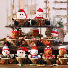 Laden Sie das Bild in den Galerie-Viewer, Weihnachten Süßigkeiten Geflochtener Korb
