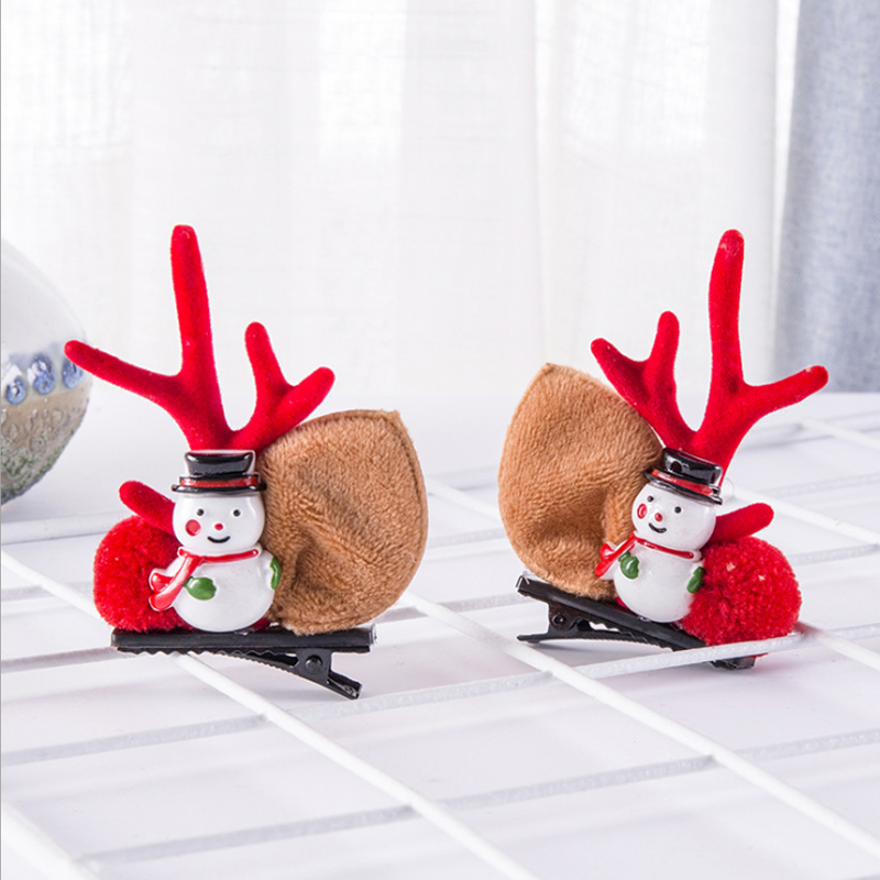 🎅Weihnachten Geweih Plüsch Haarnadeln