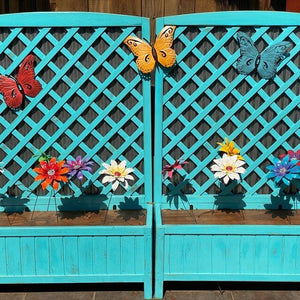 Gartendekoration Metall Blumen