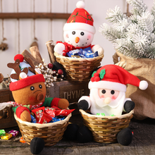 Laden Sie das Bild in den Galerie-Viewer, Weihnachten Süßigkeiten Geflochtener Korb
