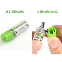 Laden Sie das Bild in den Galerie-Viewer, USB wiederaufladbare AA-Batterien
