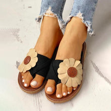 Laden Sie das Bild in den Galerie-Viewer, Süße Damen Blumen Flache Sandalen
