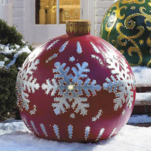 Laden Sie das Bild in den Galerie-Viewer, Aufblasbarer Weihnachtsball im Freien dekoriert
