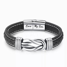 Laden Sie das Bild in den Galerie-Viewer, Unendlichkeits-Design Herrenarmband aus Titanstahl
