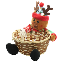 Laden Sie das Bild in den Galerie-Viewer, Weihnachten Süßigkeiten Geflochtener Korb
