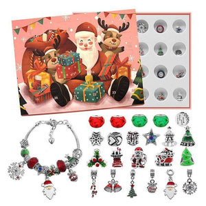 🎁24 Tage Countdown-Kalender DIY Weihnachts-Adventskalender Armbänder Set