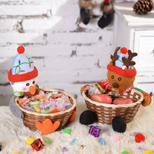 Laden Sie das Bild in den Galerie-Viewer, Weihnachten Süßigkeiten Geflochtener Korb
