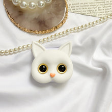Laden Sie das Bild in den Galerie-Viewer, Tragbarer 3D-Katzen-Handyhalter mit Schminkspiegel
