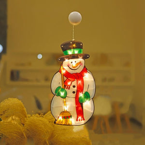 WEIHNACHTSVERKAUF🎄Weihnachten Fenster Dekorative Saugnapf Lichter