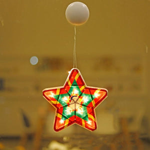 WEIHNACHTSVERKAUF🎄Weihnachten Fenster Dekorative Saugnapf Lichter