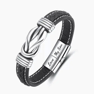 Unendlichkeits-Design Herrenarmband aus Titanstahl